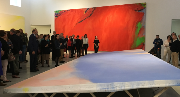 Vernissage de l'exposition "Les Nymphéas d'Olivier Debré" vendredi 4 mai 2018 au CCCOD de Tours.