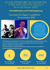 Stage d'écriture