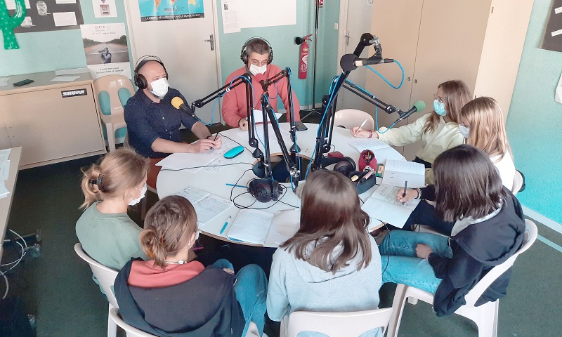 Plateau avec Mikaël Texier et nos jeunes invités