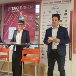 Françoise Giblet, directrice de l'Engie Open de Touraine, et Frédéric Ursely, président de l'ITTF - @Arthur Leroux
