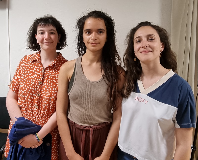 Trio Bahvoilà - Daphné Jacquet, Jasmine Lee et Marion Delmont - Studios de Citéradio - Crédits photo : Guillaume Colombat - 17 mai 2022