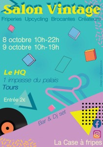 Capture d'écran de l'affiche du Salon Vintage de la Case à Fripes