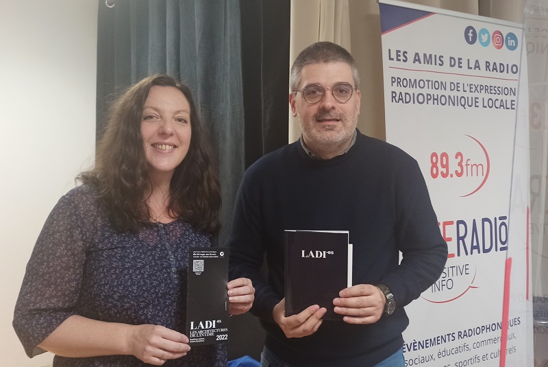 Photo avec Hélène Terrial - Festival LADIes - Studios de Citéradio - Crédits photo : Céline Robbe - 22 septembre 2022