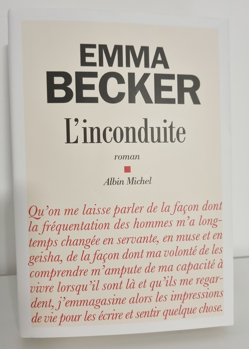 Emma Becker - "L'inconduite" - Editions Albin Michel - Crédits photo : Guillaume Colombat - 7 novembre 2022