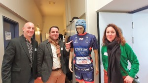 De g. à d. Benjamin BOUTINEAU, David SUBILEAU et Raphaële CARRERE (Crédit Photo Ligaya MORLAND)