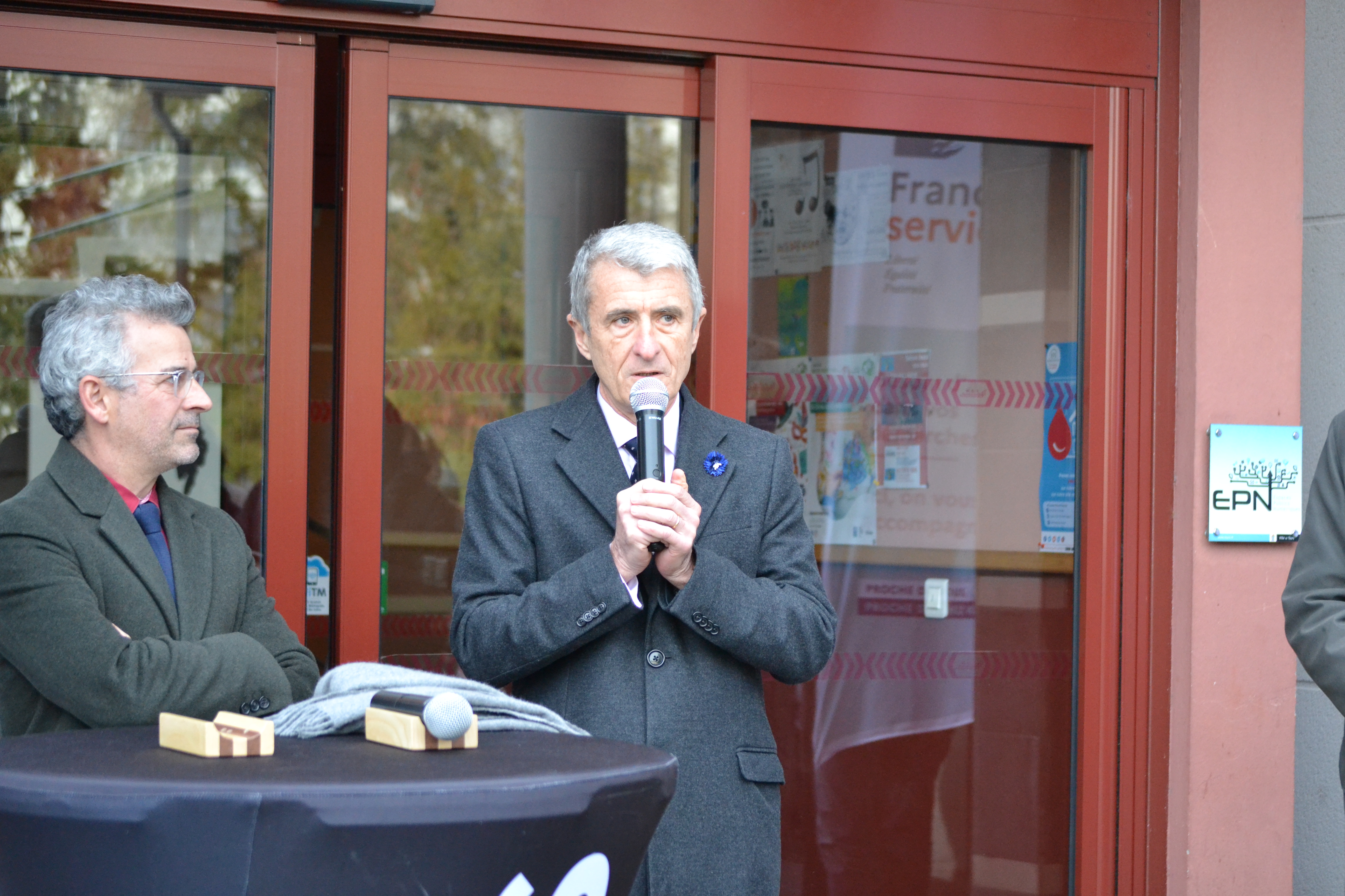 Lors de cette inauguration, le préfet d'Indre-et-Loire Patrice Latron a annoncé la création d'un comité de pilotage des espaces France Services dans le département (photo : Benjamin Hermitte - CITERADIO)