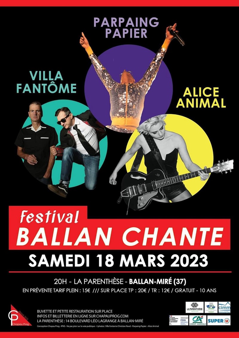 Affiche Festival Ballan Chante - 18 mars 2023