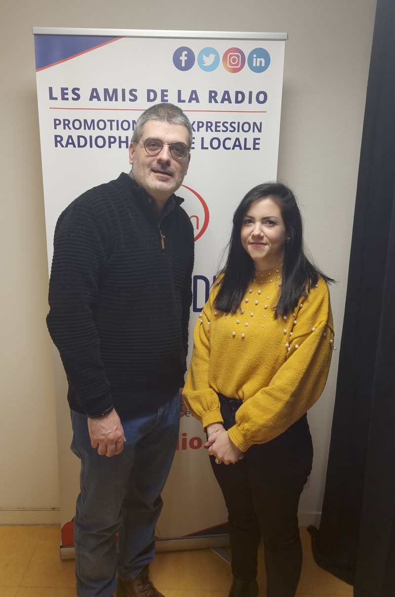 Photo avec Gabrielle Stevenet - Studios de CITERADIO - 6 février 2023