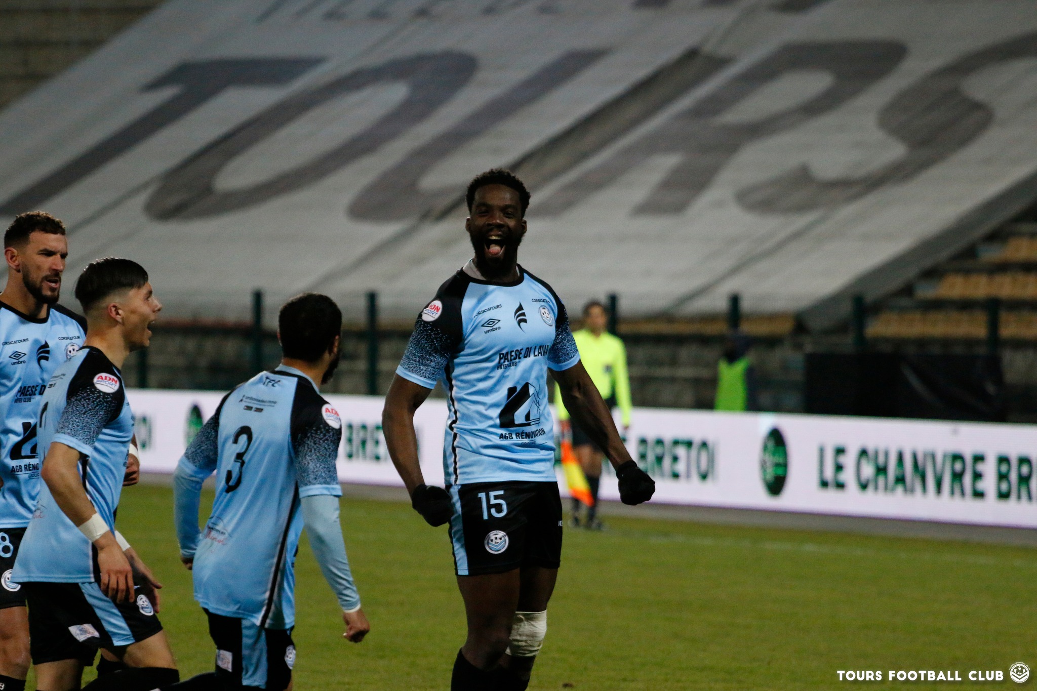 Abiola Badirou, buteur sur les deux dernières rencontres de Tours espère bien ajouter une nouvelle réalisation face à Orléans. (photo : Paul Bazoge - Tours FC)