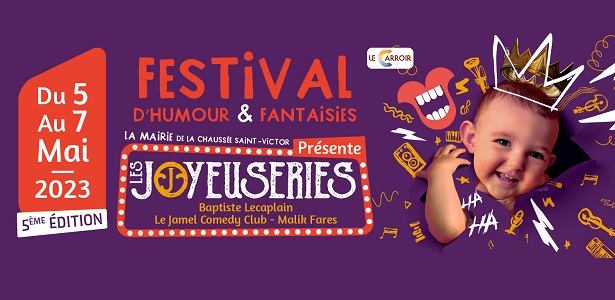 Affiche en tête Festival Les Joyeuseries 2023