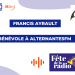 Francis Ayrault, bénévole à AlterNantesFM - Fête de la Radio 2023 - @CITERADIO