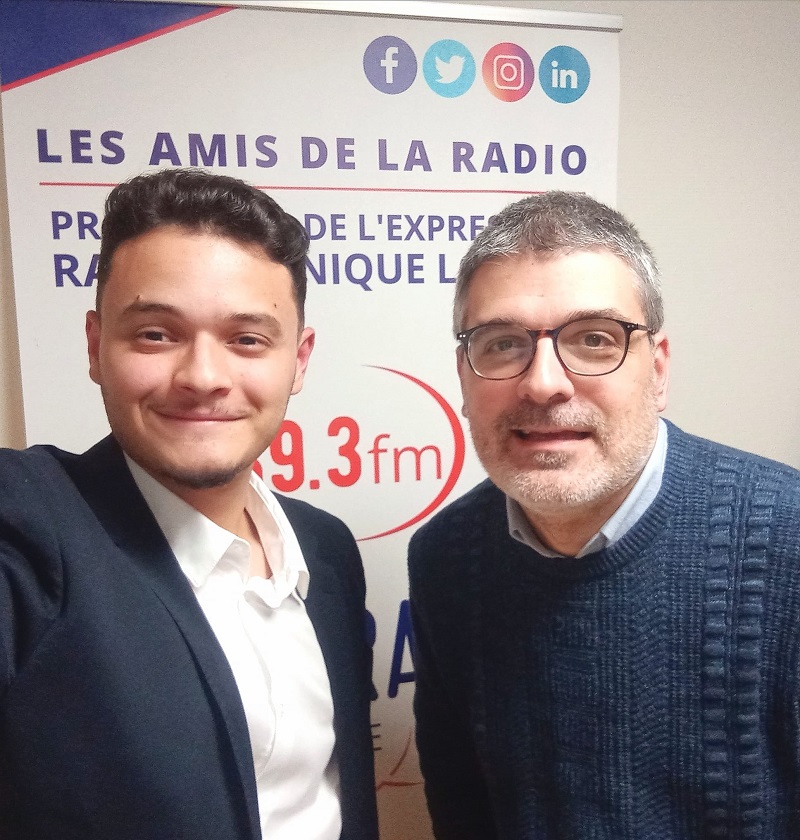 Photo avec Amine Ayad - Studios de CITERADIO - 27 octobre 2023