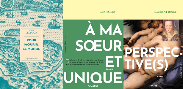tout en auteurs 5 octobre 2023 Yan Lespoux Camille Patrice Guy Boley Laurent Binet