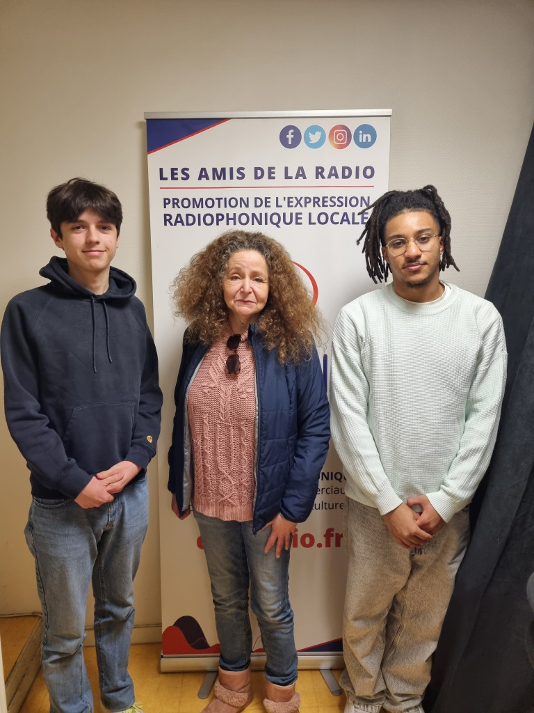 Soraya Tazi et Sanka Bombona - Studios de CITERADIO - Crédits photo : Guillaume Colombat - 30 janvier 2024