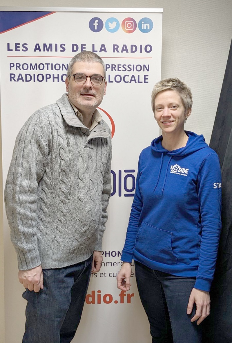Photo avec Clémence Patry - Studios de CITERADIO - 5 janvier 2024
