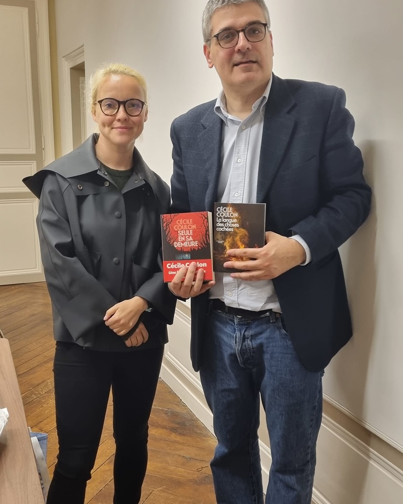 Photo avec Cécile Coulon - Festival du Livre de Montmorillon - Crédits photo : Guillaume Colombat - 8 mai 2024