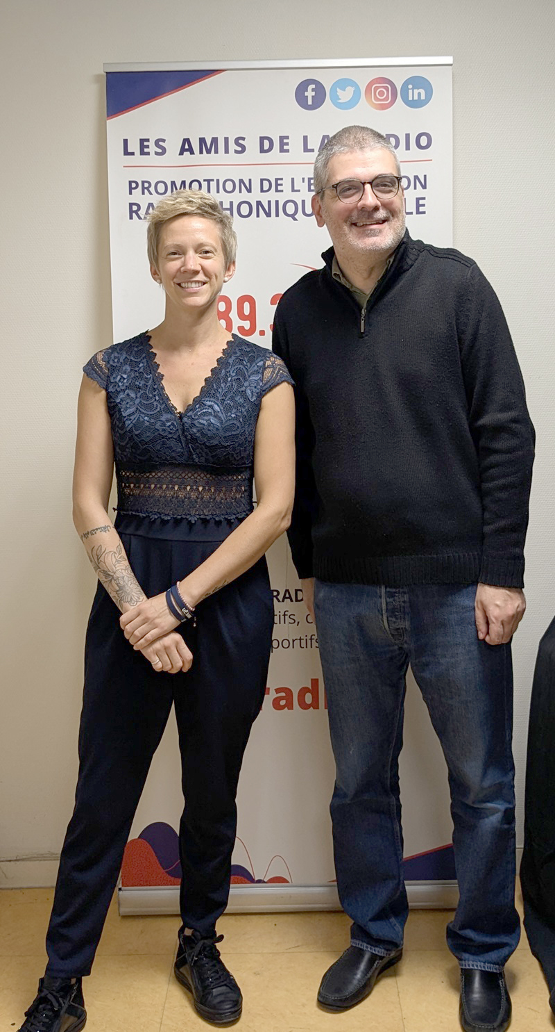 Photo avec Clémence Patry - Studios de CITERADIO - 6 septembre 2024