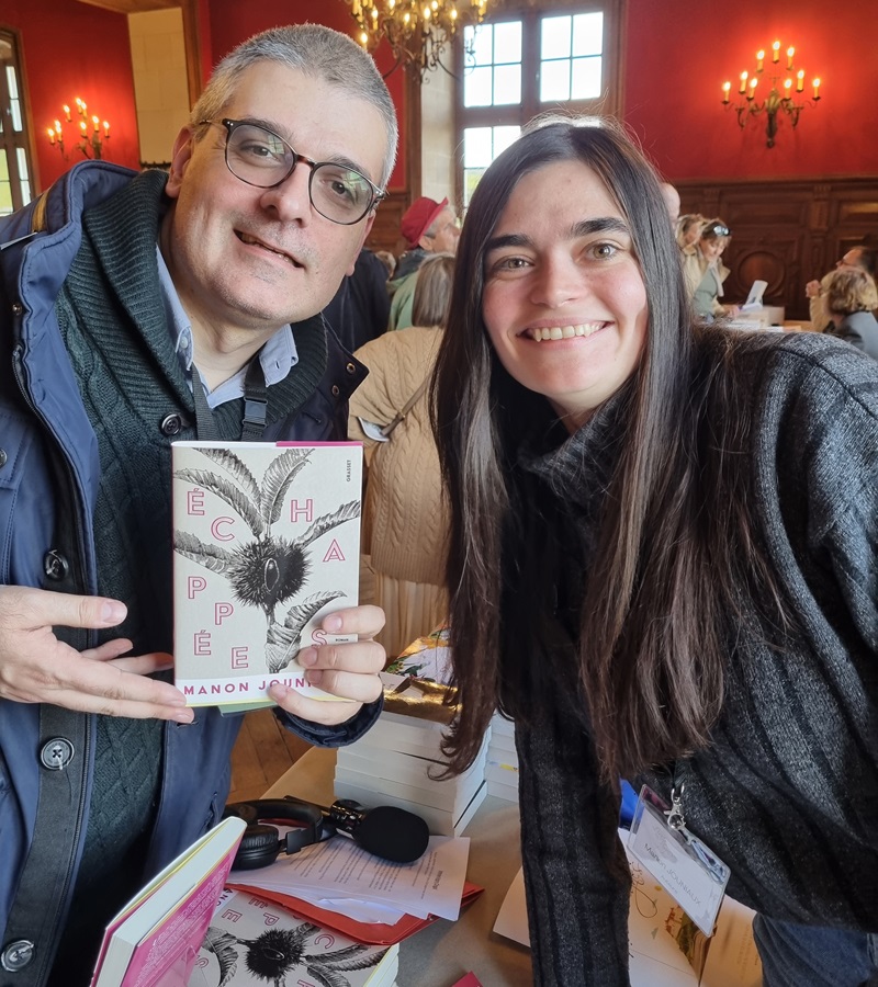 Photo avec Manon Jouniaux - Salon Livres en Vignes - Crédits photo : Guillaume Colombat - 28 septembre 2024