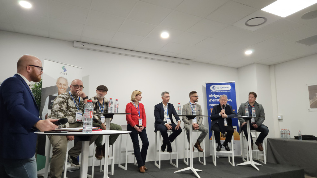 Lucas CHOPIN, Rodolphe ANDRE, Laurent DOZIAS, Maud AUBOUT, Hervé GROSSIN, Vincent MONMOUSSEAU, Michel CHABANNE, Thomas CAILLAUD (crédit-photo Ligaya MORLAND)