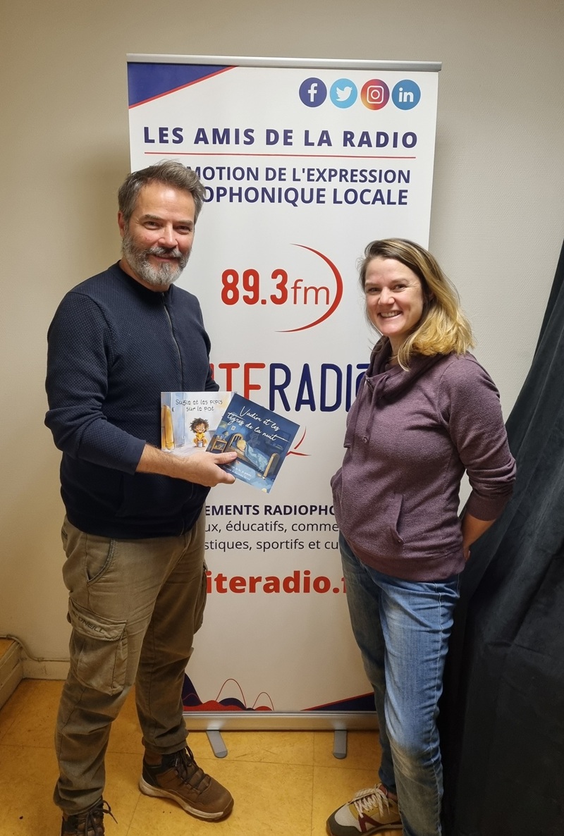 Alexandre et Marianne Bertrel - Studios de CITERADIO - Crédits photo : Guillaume Colombat - 20 novembre 2024
