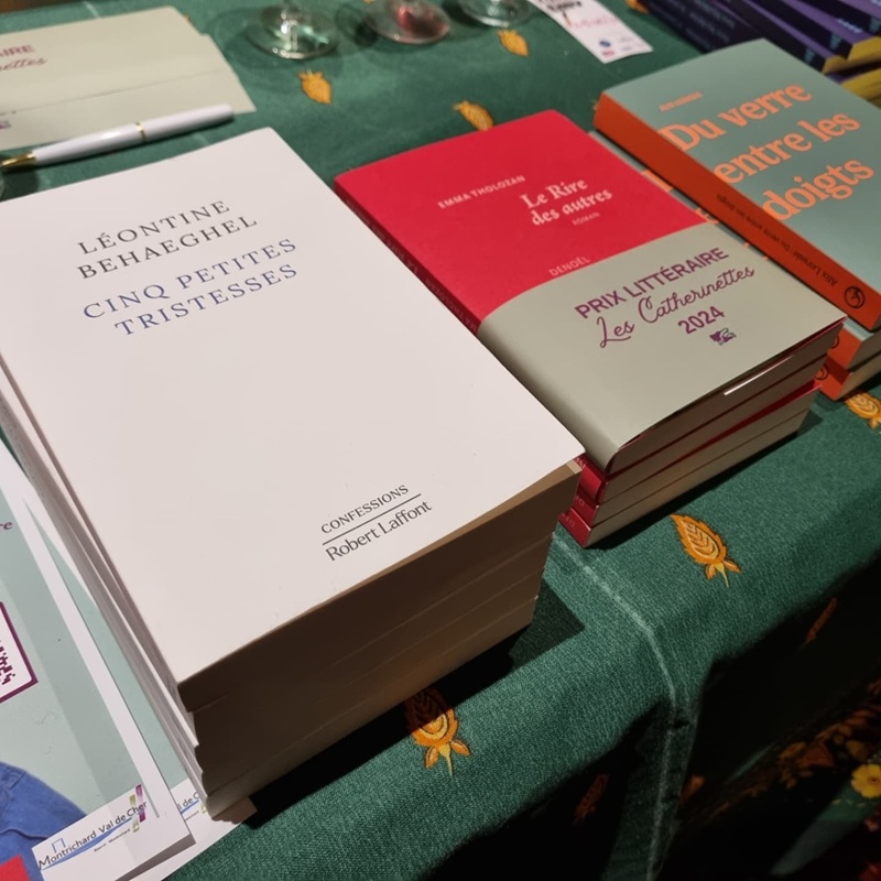 Photo des livres du Prix des Catherinettes 2024 - Crédits photo : Guillaume Colombat - 23 novembre 2024