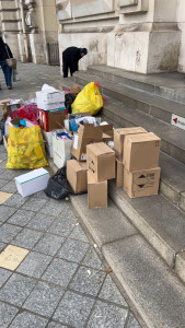 manifestation de la convergence infirmière devant l’Hôtel de ville