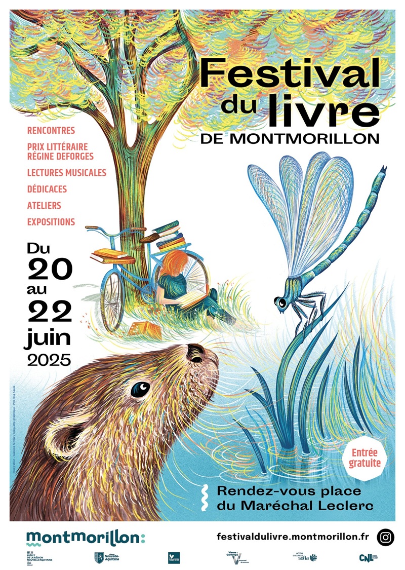 Affiche du Festival du Livre de Montmorillon 2025