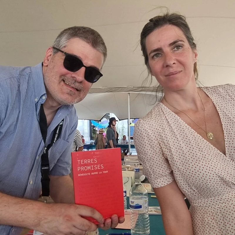 Photo avec Bénédicte Dupré la Tour - Festival du Livre de Montmorillon - Crédits photo : Guillaume Colombat - 21 juin 2025