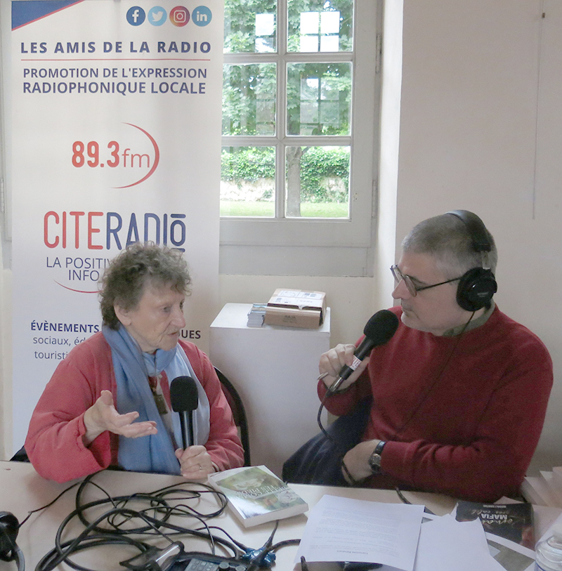 Françoise Benassis en interview - Château des Livres - Mareuil-sur-Cher - Crédits photo : Martine Roulet - 7 juin 2025