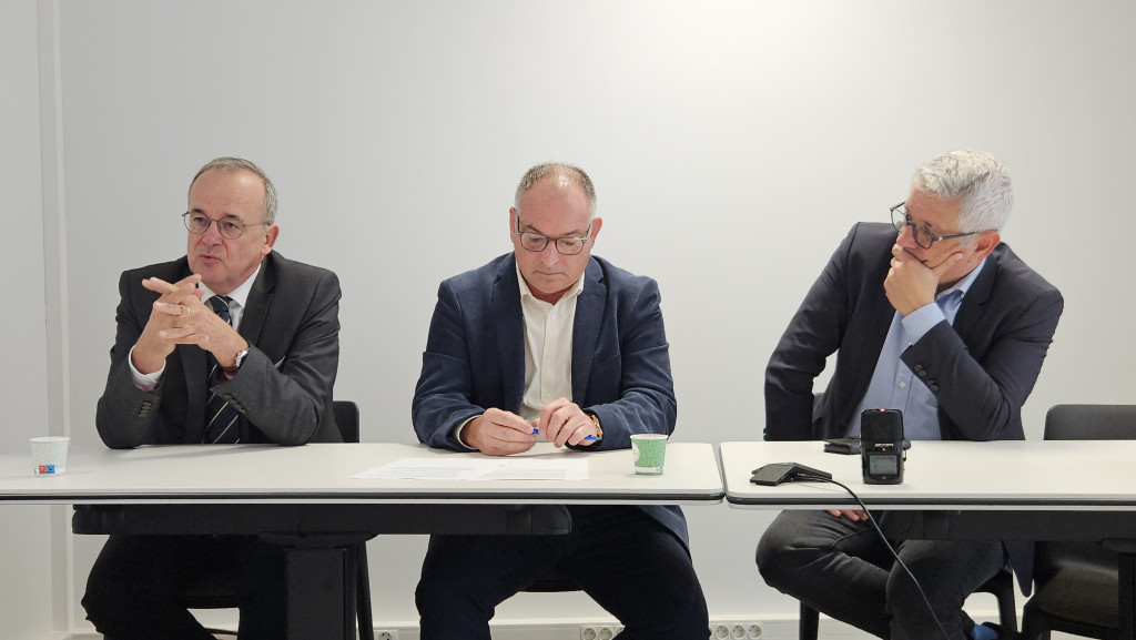 De g. à d. Eric BEGHINI, Olivier JOUBERT et Philippe ROUSSY (crédit-photo Ligaya MORLAND)