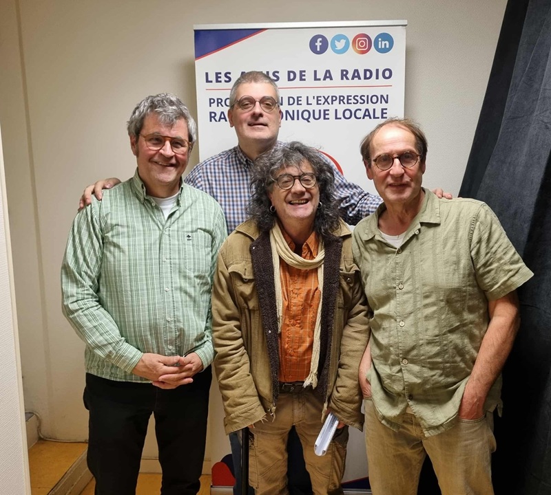 Didier Fontaine, Guillaume Colombat, Jean-Philippe Teixeira et Didier Beauchêne - Studios de CITERADIO - Crédits photo : Guillaume Colombat - 16 octobre 2025