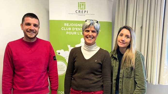 De g. à d. Bastien LEGEAY, Blandine CHANCERELLE, Aline COMTE (crédit-photo B.C.)