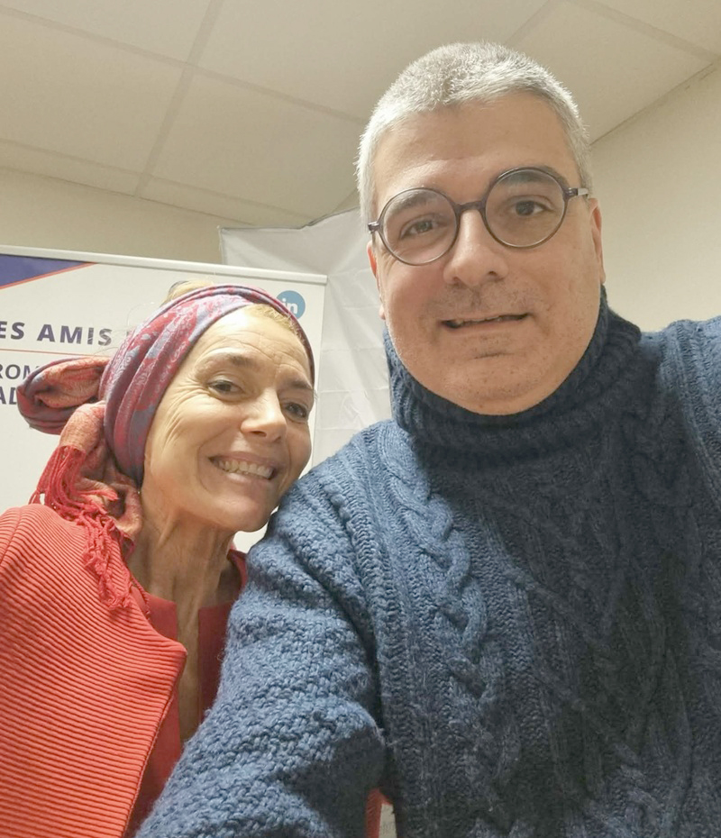 Photo avec Mondane Blin de Laloubie - Studios de CITERADIO - Crédits photo : Guillaume Colombat - 12 novembre 2025