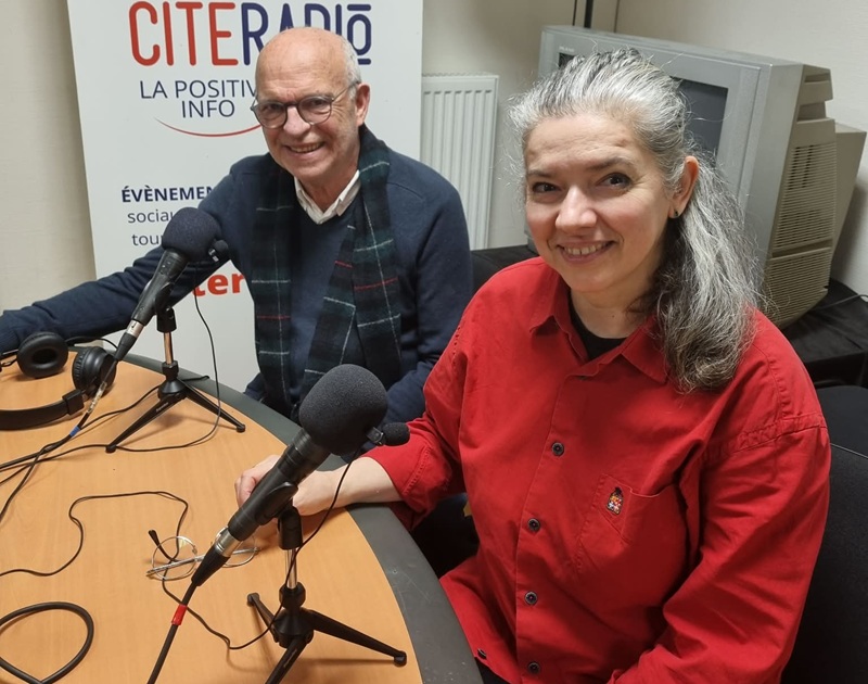 Olivier Thillaye et Katia Svirgunenko - Studios de CITERADIO - Crédits photo : Guillaume Colombat - 12 décembre 2025