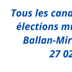 Elections municipales de Ballan-Miré 2026