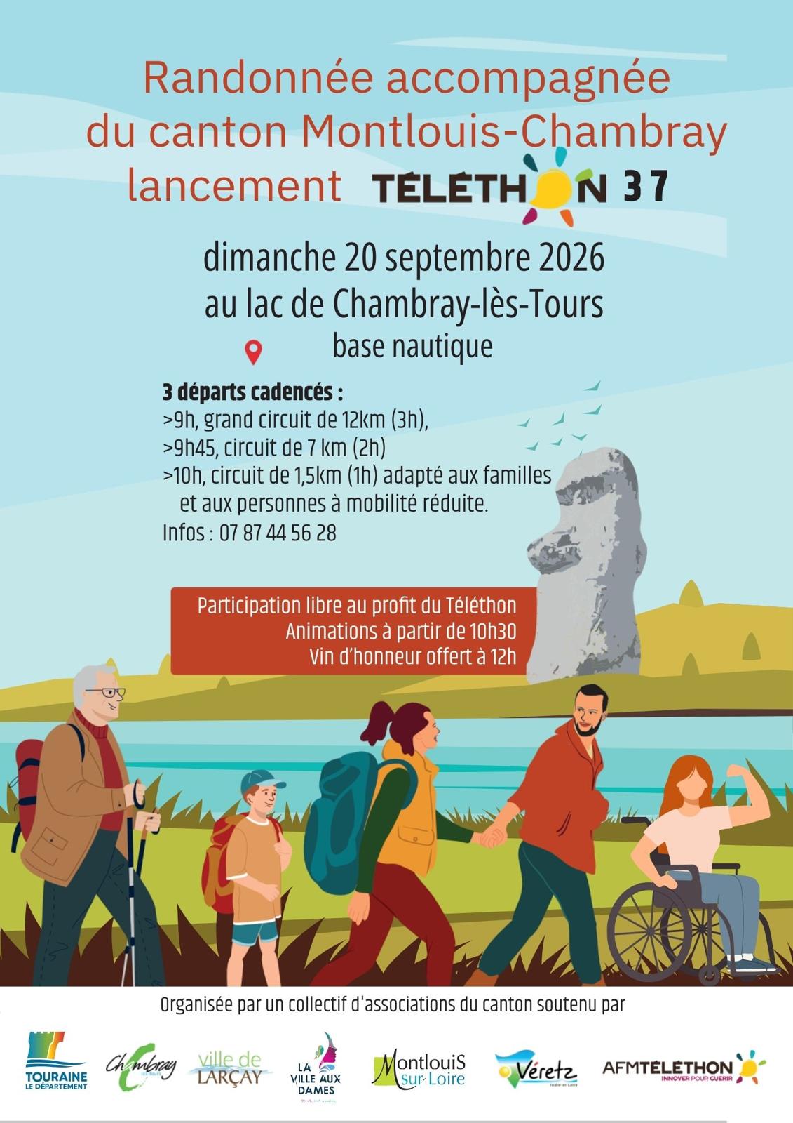 Affiche Lancement Téléthon indre et loire 2026