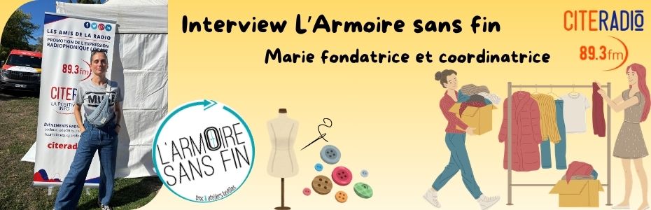 [CITERADIO]  Tours en fête – Interview- Armoire sans fin – Marie coordinatrice et fondatrice. 13 septembre 2026