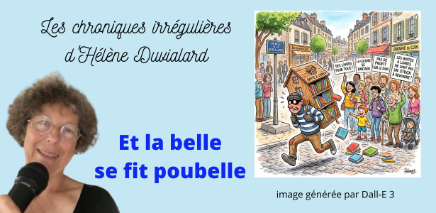 Les chroniques irrégulières d’Hélène Duvialard :  Et le belle se fit poubelle – 24 septembre 2026