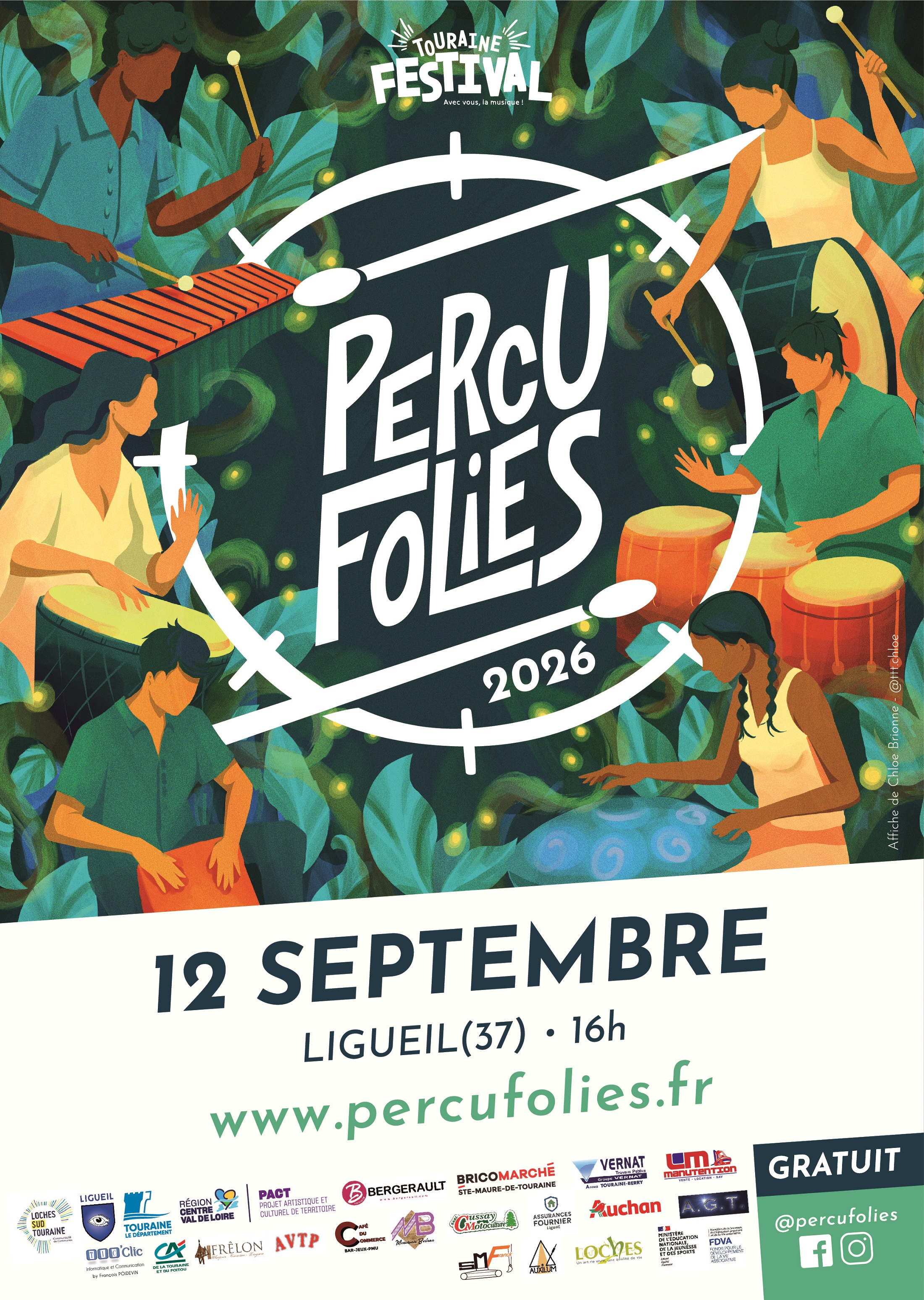 Festival Percufolies Samedi 12 Septembre 2026