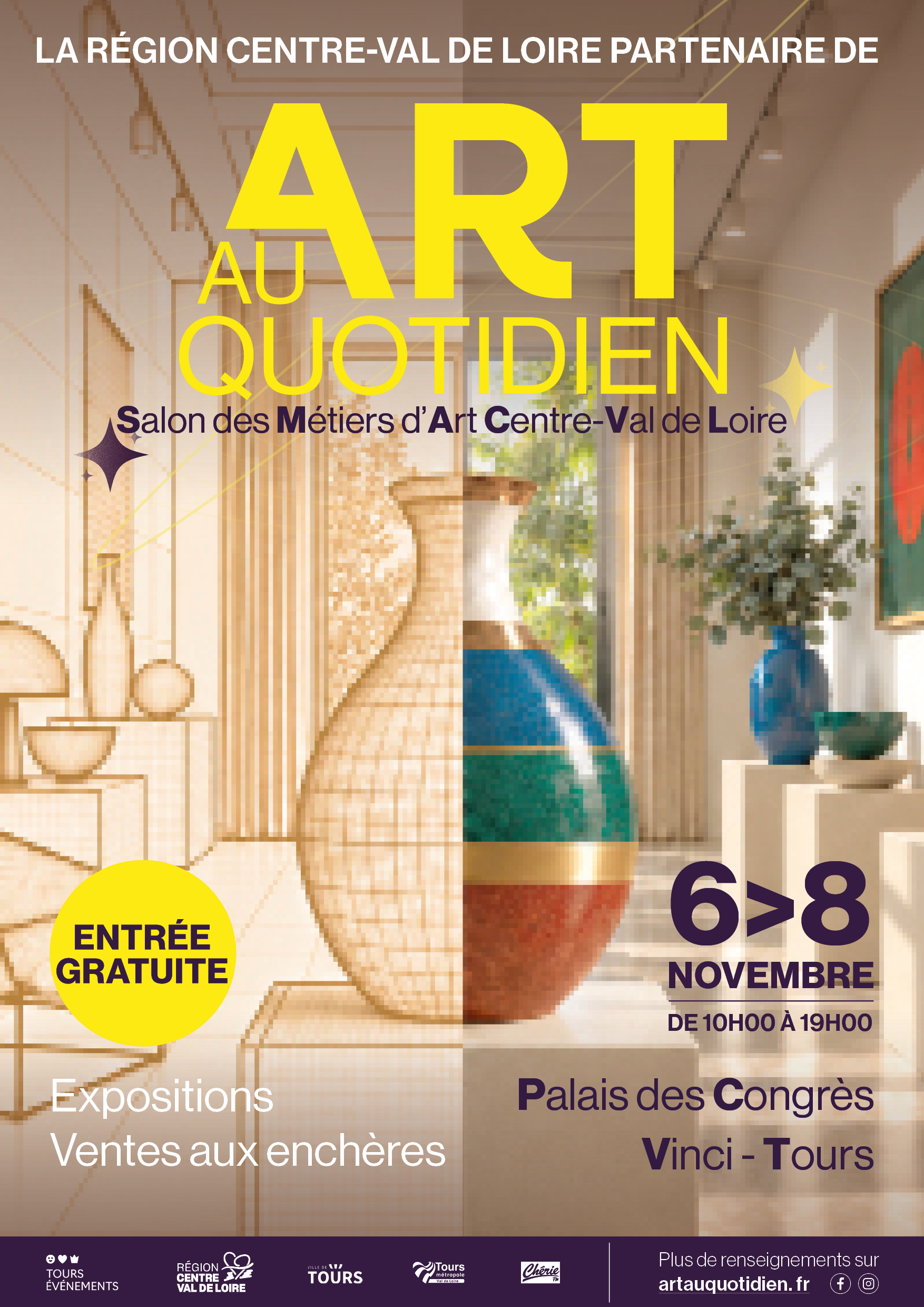 L'art Au Quotidien Palais Des Congrès Vinci De Tours Du 6 Au 8 Novembre 2026