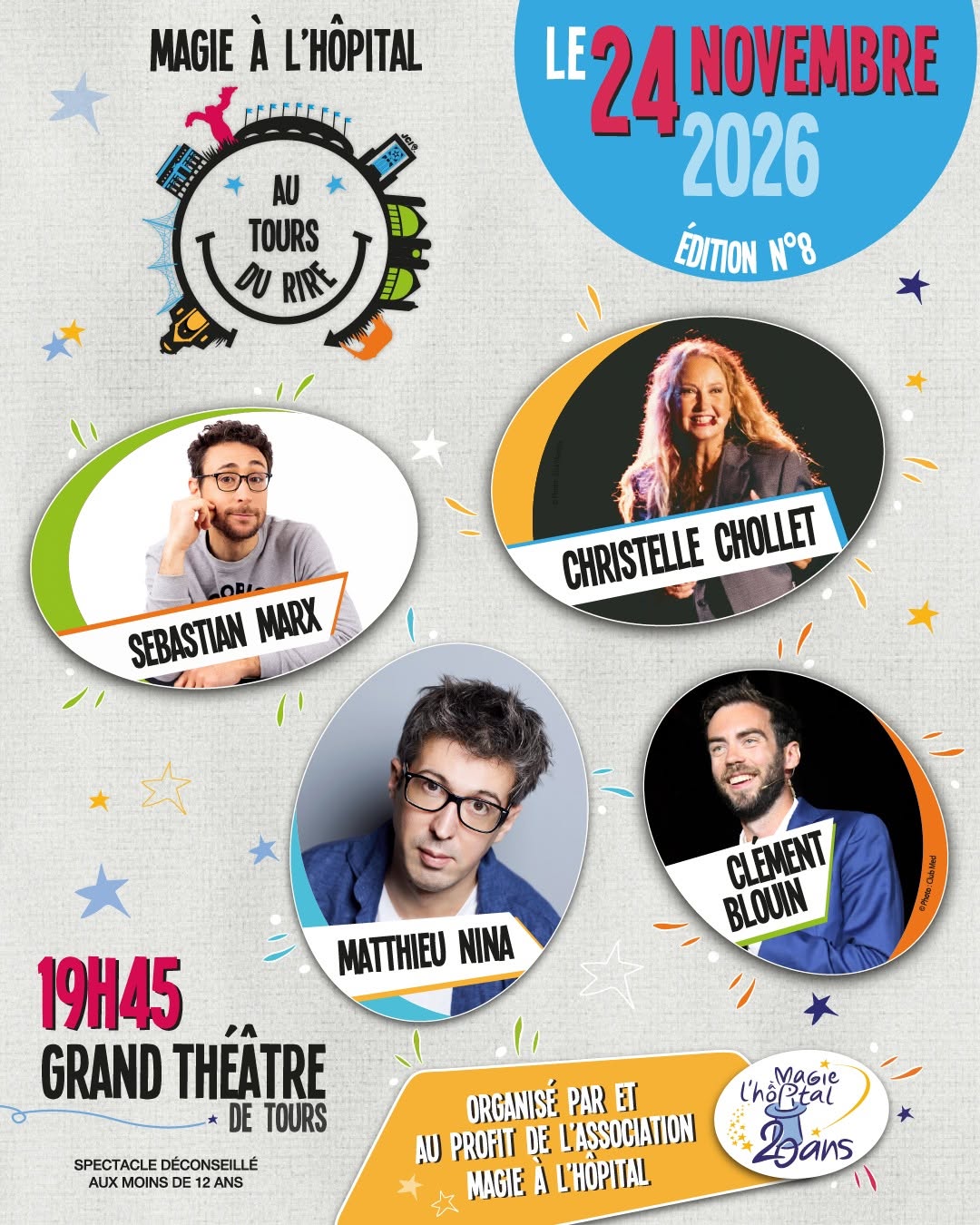Au Tours Du Rire Grand Théâtre De Tours Mardi 24 Novembre 2026